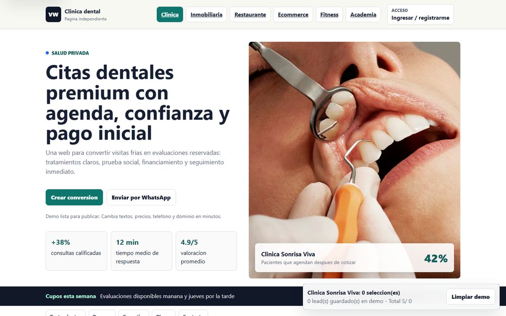 Web de clínica